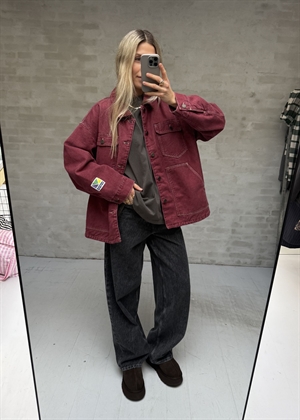 Ymobay jakke Burgundy American Vintage 